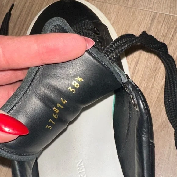 Alexander McQueen Black and White Sneakers Size 38 1/2